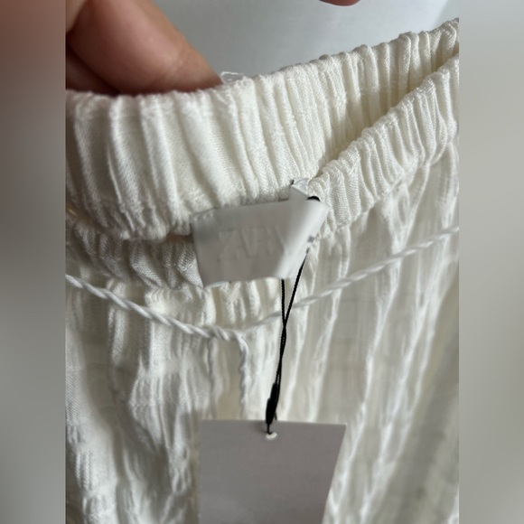 Zara White Boho Western Maxi Skirt  Prairie XL - Picture 9 of 10